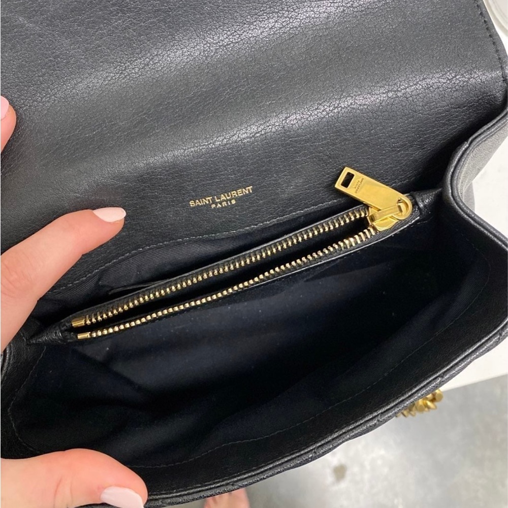 YSL Classic Monogram College Quilted Shoulder Bag - Picture 2 of 4